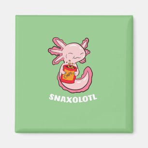 Imán Comida Cute Axolotl Lover Snaxolotl Kawaii Axolotl