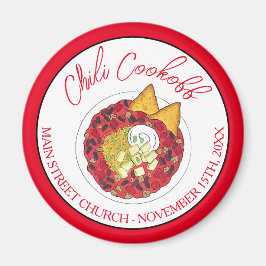 Imán Comida de cena de cocina de sopa de chile de chile