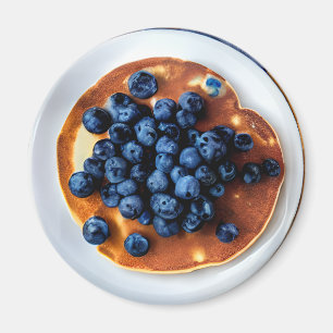 Imán Comida de crepes Blueberry