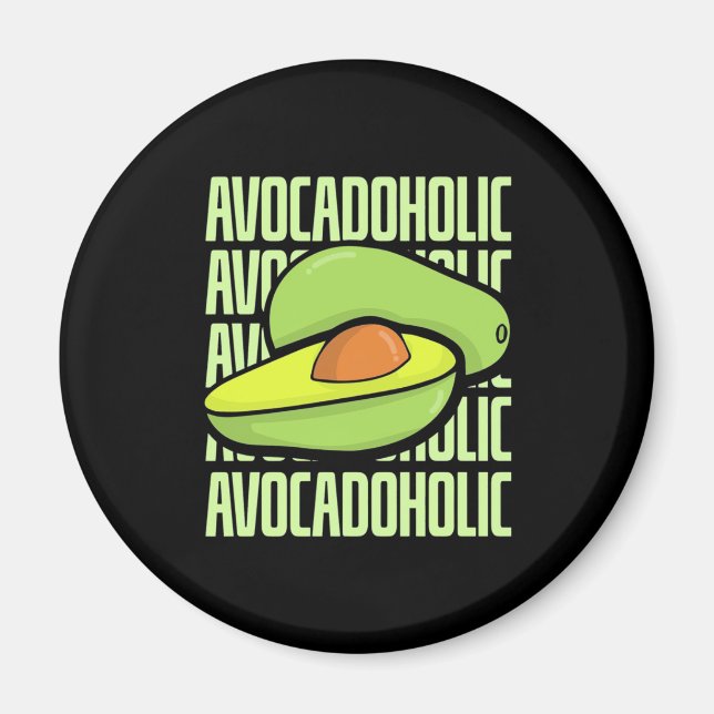 Imán Comida de fruta de aguacate (Frente)