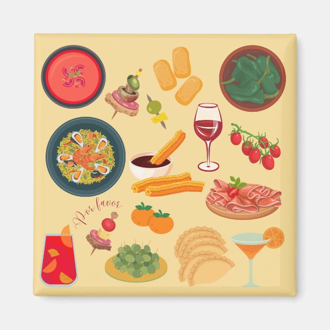 Imán Comida España (Frente)