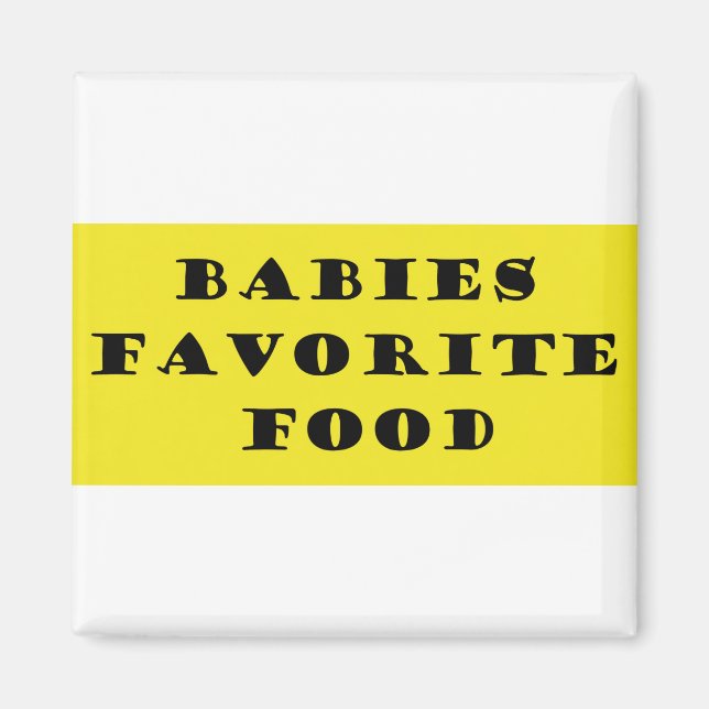 Imán Comida favorita de los bebés (Frente)