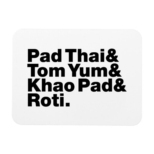 Imán Comida tailandesa de la calle (Horizontal)