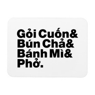 Imán Comida vietnamita de la calle