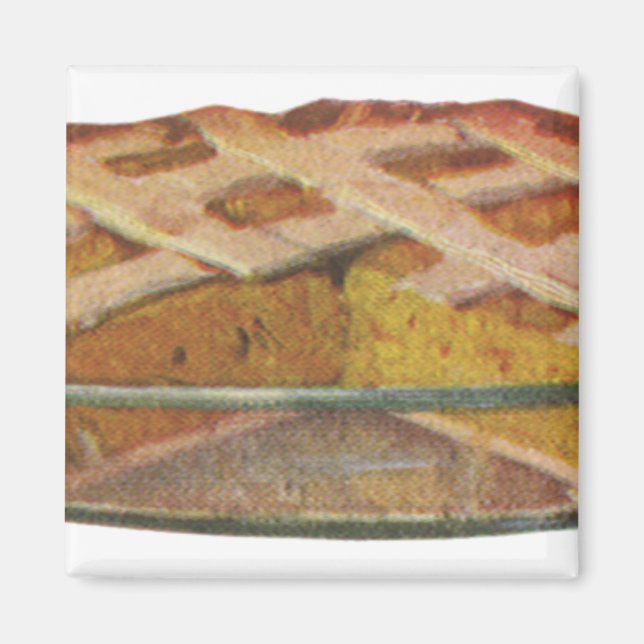 Imán Comidas Antiguas, Postre, Tarta de Calabaza de Acc (Frente)