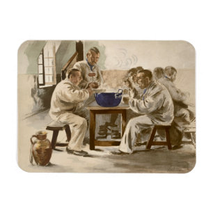 Imán Comiendo la sopa en los cuarteles, de 'L'Estampe