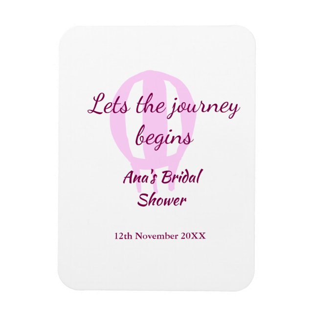 Imán comienza el viaje fiesta de soltera añadir nombre  (Vertical)