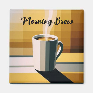 Imán Comienza tu día con café 