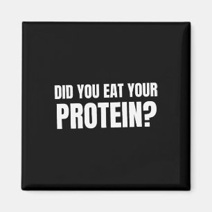 Imán ¿Comiste Tu Proteína Bodybuilding Fitness Humo