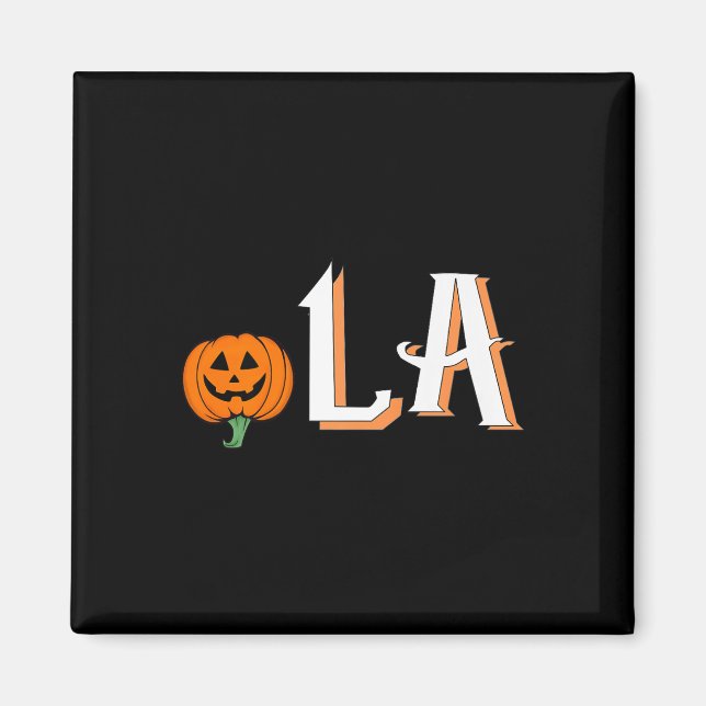 Imán Comma La Funny Kamala Harris 2024 Halloween Pumpki (Frente)