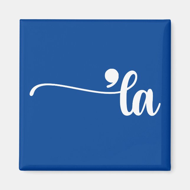 Imán Comma La | Kamala Harris Blue (Frente)