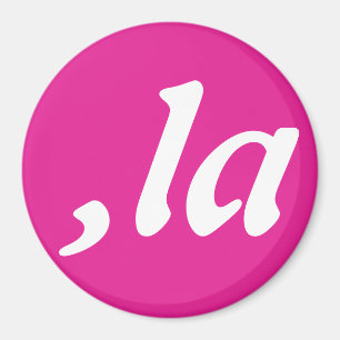 Imán Comma La Kamala Harris - diseño de texto personali