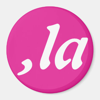 Imán Comma La Kamala Harris - diseño de texto personali