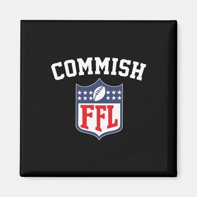 Imán Commish Fantasy Fantasy League Ffl Comm (Frente)