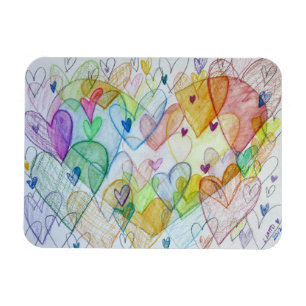 Imán Community Hearts Art Inspirador Fridge Magnet