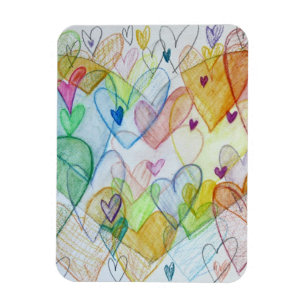Imán Community Hearts Art Inspirador Fridge Magnet