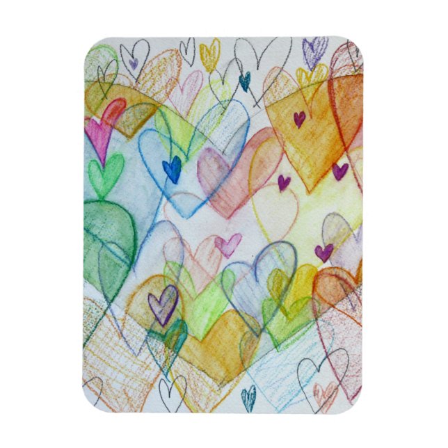 Imán Community Hearts Art Inspirador Fridge Magnet (Vertical)