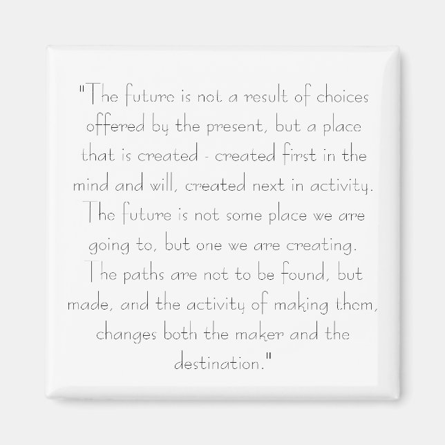 Imán Cómo crear tu destino (Frente)