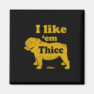 Imán Como Em Thicc Divertido Bulldog Inglés Propietario
