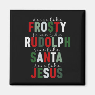 Imán Como Escarcha Escarcha Rudolph Dale a Santa Amor J