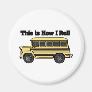 Imán Cómo hago el viaje (autobús escolar)