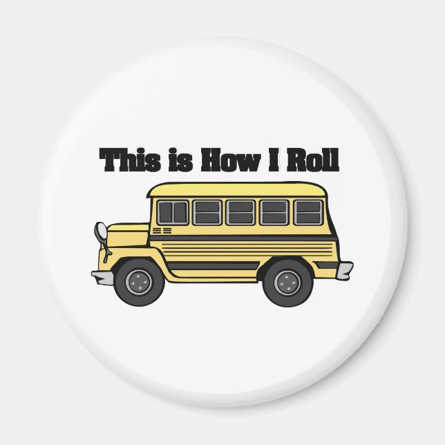 Imán Cómo hago el viaje (autobús escolar) (Frente)