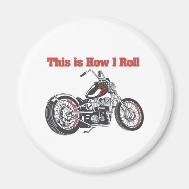 Imán Cómo hago rodar (motocicleta) (Frente)