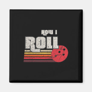 Imán Cómo hago un divertido boliche gráfico golpea a la