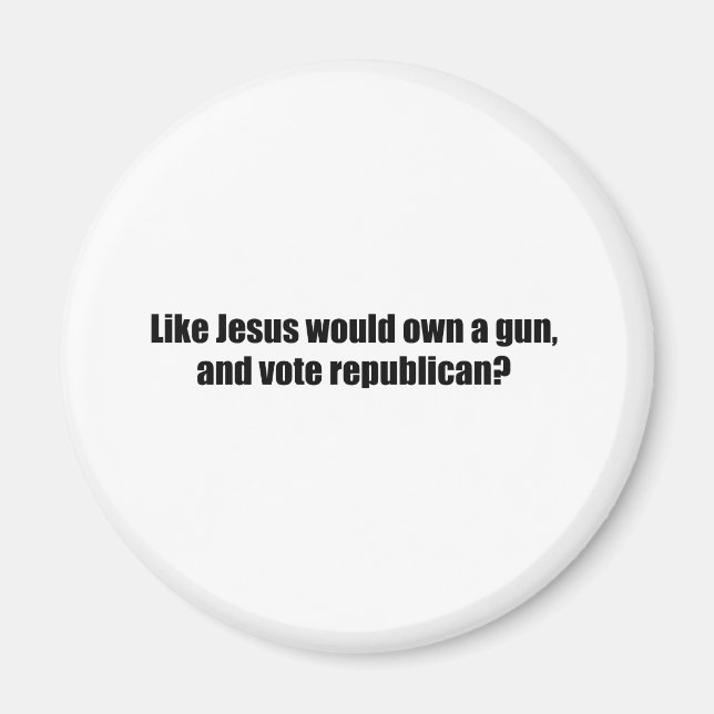 Imán Como Jesús votaría republicano (Frente)