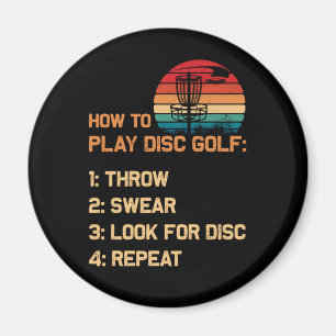 Imán Cómo Jugar al Reproductor De Golf Disk Golf Disc G