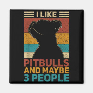 Imán Como Pitbulls Y Quizás 3 Personas Amante De Los Pe