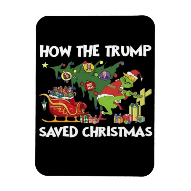 Imán Cómo salvó Trump a los Navidades (Vertical)