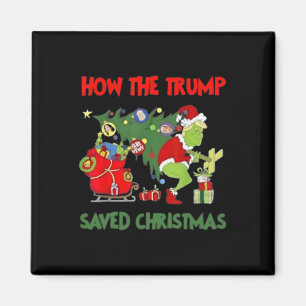 Imán Cómo salvó Trump a los Navidades Divertidos Trump 