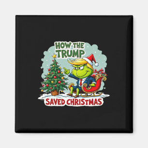 Imán Cómo salvó Trump a los Navidades Divertidos Trump 
