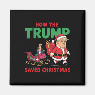 Imán Cómo salvó Trump a los Navidades Divertidos Trump 