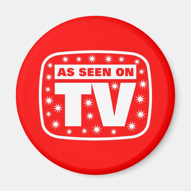 Imán Como se ve en televisión - CH 2 con estrellas de n (Frente)