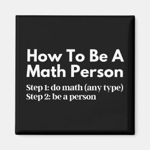 Imán Cómo ser una persona matemática