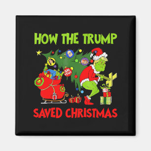 Imán Cómo Trump Salvó La Navidad Divertido Trump Navida