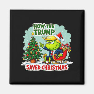 Imán Cómo Trump Salvó La Navidad Divertido Trump Navida