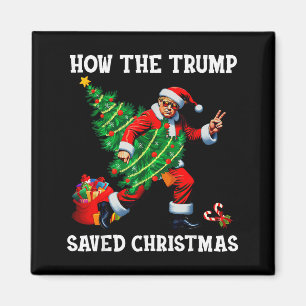 Imán Cómo Trump Salvó La Navidad Divertido Trump Navida