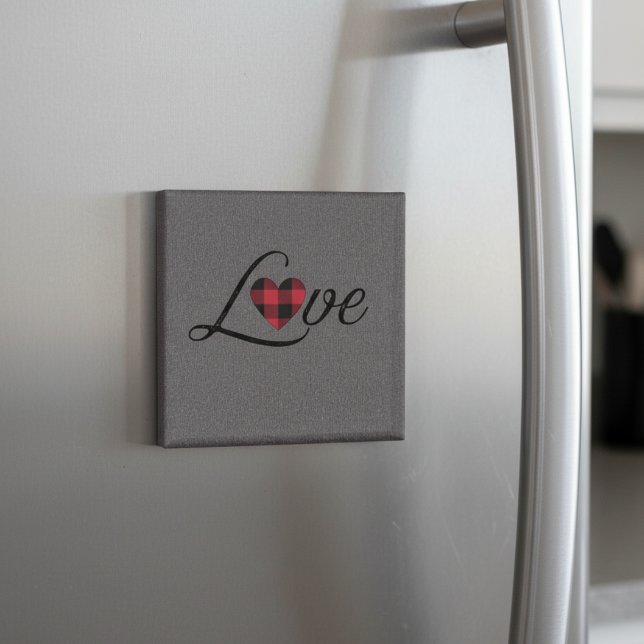 Imán Cómodo patrón de Knit de Amor Rojo (Subido por el creador)