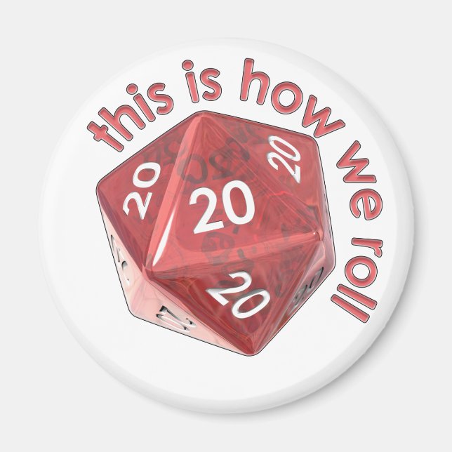 Imán CómoRoll20s (Frente)