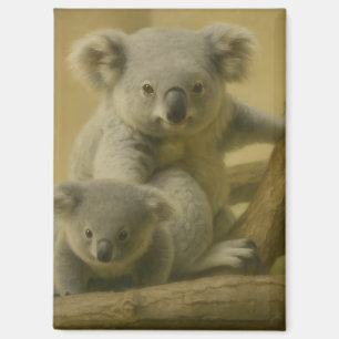 Imán Compañeros Koala - Impresión de arte de vida silve