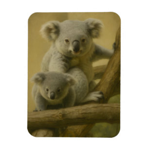 Imán Compañeros Koala - Impresión de arte de vida silve