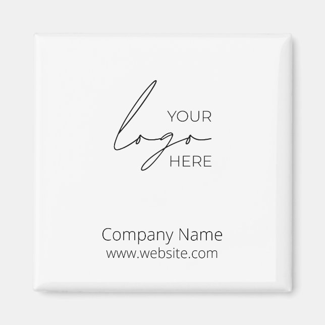 Imán Compañía comercial promocional con logotipos de em (Frente)