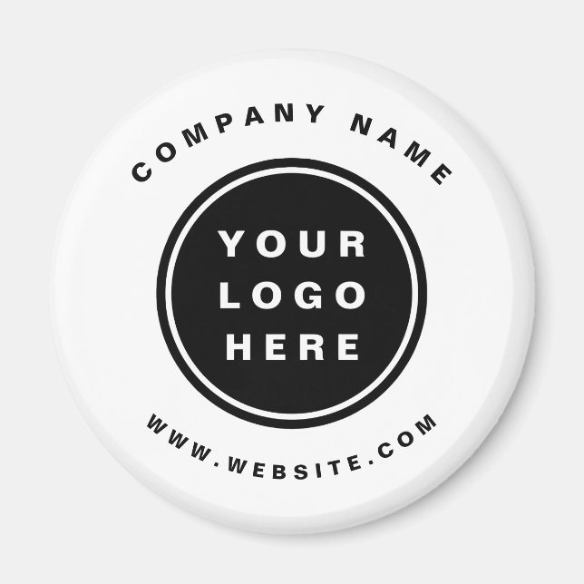 Imán Compañía comercial promocional con logotipos de em (Frente)