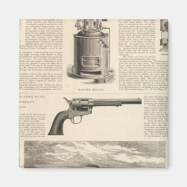 Imán Compañía de motores de vapor de Baxter (Frente)