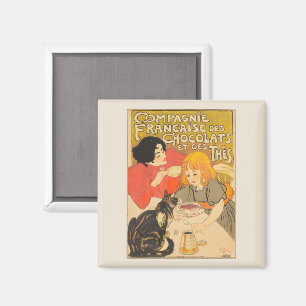 Imán Compañía Francesa de Chocolates y Tés, Art Nouveau