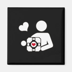 Imán Companion Cube Gaming Portal Nerd Funny Gamer 1