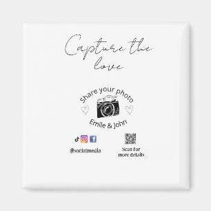 Imán comparte el amor boda qr pareja amor nombre fecha
